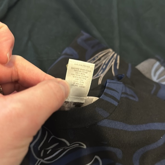 ✨LOFT Outlet Long-Sleeve Dress Winter Florals Structured Waist Women’s Large L✨ - Picture 6 of 6